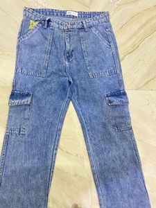 Zara 6 Pocket Cargo Jeans
