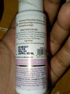 Mamaearth Rosemary Hair Growth Oil