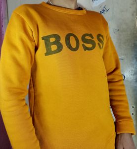 Boss Yellow Sweatshirt
