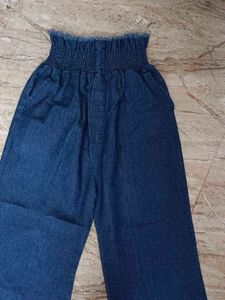 Wide Leg Denim Pants