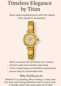 Vintage Titan Gold Watch