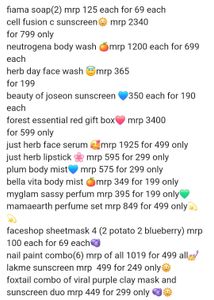 Upto90%off🚨 Sale Skincare &amp; Cherry Lipstick