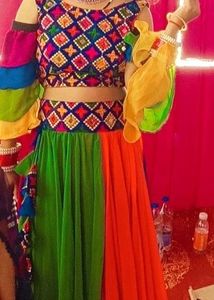 Embroidered Indian Blouse with Mirror Detail