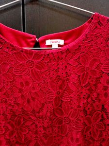 Red Floral Top