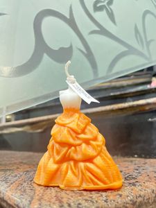 ✨ Golden Grace Dress Candle 🕯️