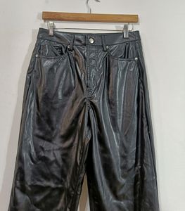 Divided by H&amp;M Black Leather Pant (Women)