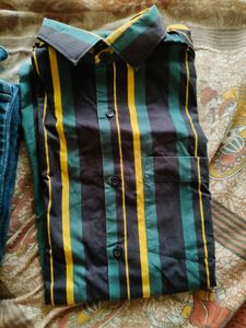 Striped Button-Down Shirt