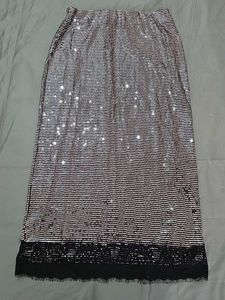 ZARA Sequin Midi Pencil Skirt
