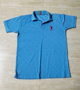USPA Blue Polo Shirt - Size XXL