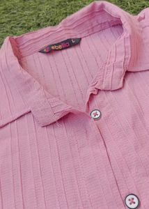 Pink Striped Shirt