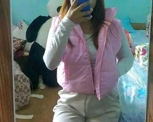 Pink Padded Puffer Vest