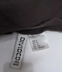 H&amp;m Brown Crop Top