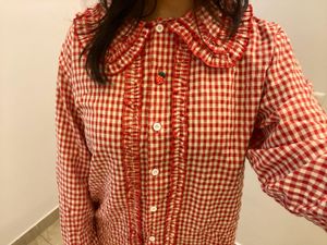 gingham cute top