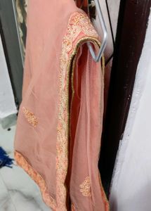 Peach Embroidered Lehenga Choli