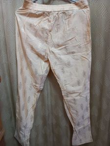 Golden Printed Women Pants For Kurtas