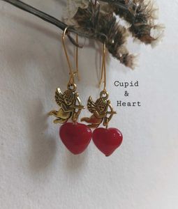 Cupid &amp; Heart Earrings