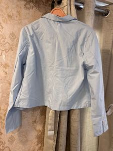 Blue Cropped Blazer, Bust- 36/38