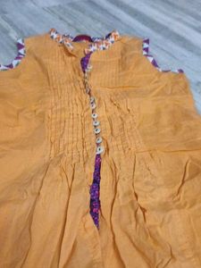 Orange Sleeveless Top