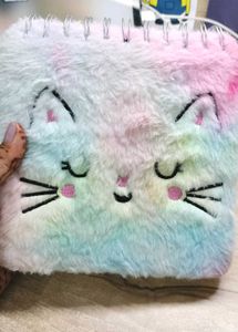 Pastel Fuzzy Kitty Notebook