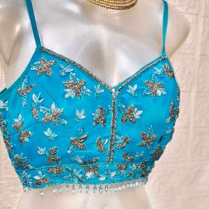 Heavy Embroidery And Bead Work Blouse