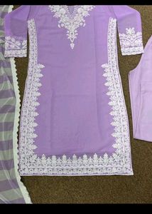 New Beautiful Levender 3 Piece Suit set