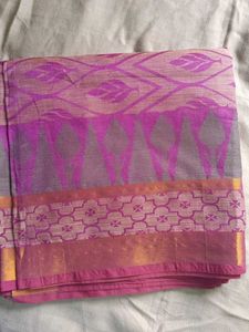 Pink & Grey Saree