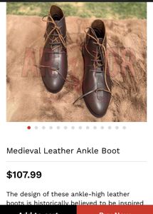 Vikings Leather Ankle Boots EU Size 49