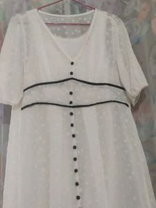 Elegant White Midi Dress