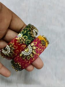 Colorful Beaded Bangle Set