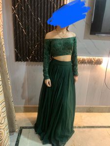 Off Shoulder Georgette Lehanga🎀💗