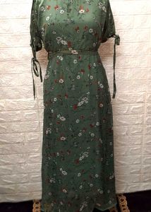 Long maxi chiffon floral Dress Size XL