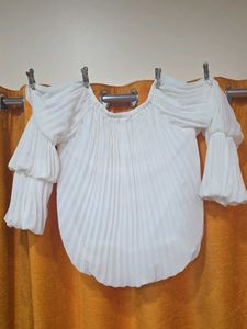 White Off-Shoulder Top