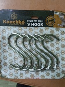 Stainless steel hooks for dresses, kitchenware and many