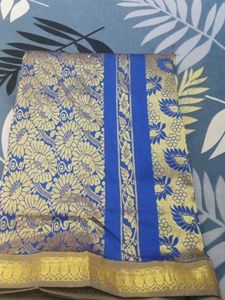 Blue &amp; Gold Saree