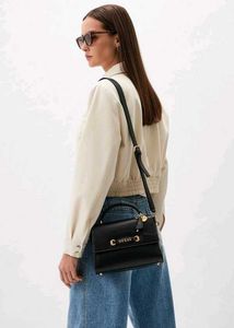 GUESS EMERA LOGO TOP HANDLE FLAP SLING BAG