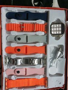 Smart Watch with Multiple Bands(7in1)