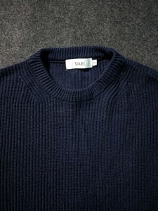 Navy Blue Knit Sweater