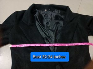 Stylish Women&#39;s Blazer Black XS-