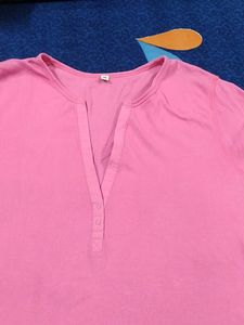 Rosepink  Barbie High Low slim T Shirt
