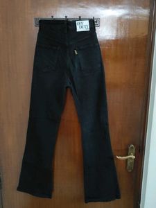 Off-duty Black Flared Jeans