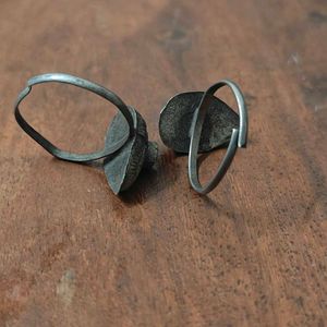 Oxidized Silver Toe Rings