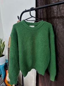 Green Knit Pullover