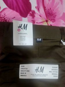 H&M Olive Green Pant – Brand New