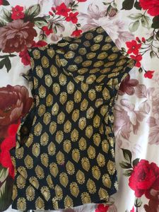 Black &amp; Gold Sari Blouse
