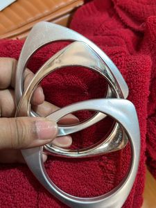 Silver Steel Colour Bangles