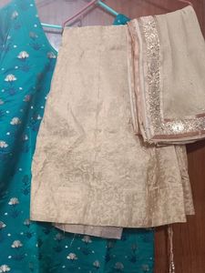 Beautiful Party Wear Dress Kurti and Skirt