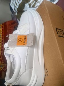 New Layasa White Sneakers For Ladies