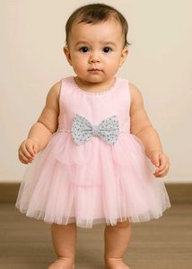 Pink Tulle Baby Dress
