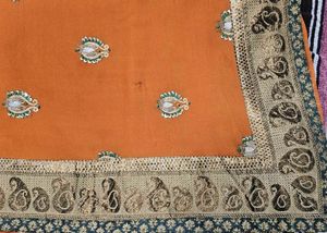 Elegant Rusty Orange Saree