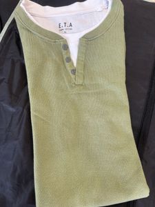 Olive Green Henley Shirt